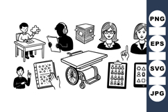 Sign Language Communication Clipart Set for Education Product Image 1