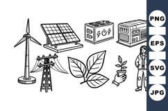 Renewable Energy Power Illustration Product Image 1