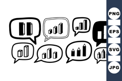 Minimal Chart Icon Clipart For Presentations Product Image 1