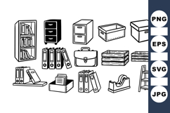 Office Supply Clipart for Business Organizers Product Image 1