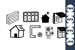 Hand Drawn Home Repair Icons for DIY Projects Product Image 1