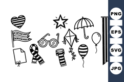 Vintage Patriotic Symbols Clipart for Holidays Product Image 1