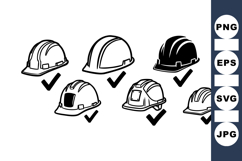 Construction Safety Helmet Clipart For Printables Product Image 1
