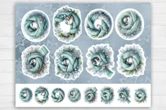 Christmas. Print & Cut Stickers PNG / Winter Bird Product Image 2