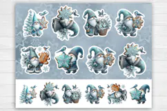 Christmas. Print & Cut Stickers PNG / Gnome Product Image 2