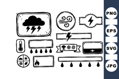 Hand Drawn Weather Icon Illustration Product Image 1