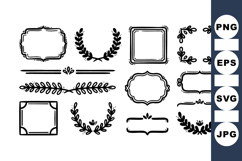 Hand Drawn Decorative Frames And Borders Product Image 1