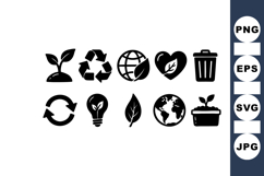 Eco Icon Vector For Sustainable Design Product Image 1