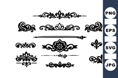 Classic Vintage Flourish Ornament Vector Elements Product Image 1