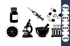 Medical and Laboratory Equipment Vector Design Product Image 1