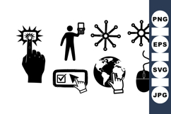 Vector Interactive Technology Icon Graphics Product Image 1