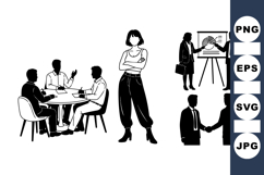 Business People Silhouettes for Office Presentation Product Image 1