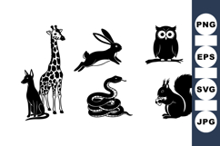 Wild Animal Silhouette Vector Art Product Image 1