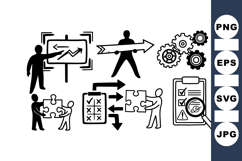 Business Process Icons SVG for Workflow Design Product Image 1