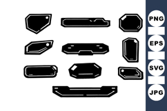 Black Label Tag Svg Clipart For Branding Design Product Image 1