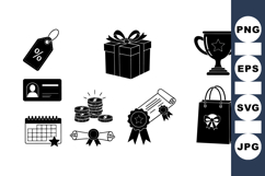 Achievement Awards Icons For Marketing Designs Product Image 1