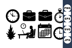 Business Office Time Management Icon Product Image 1