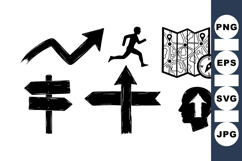 Vector Directional Arrows And Navigation Icons Design Product Image 1