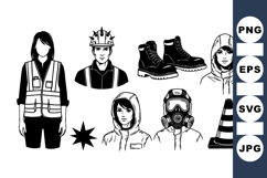 High Visibility Safety Gear Vector For Design Use Product Image 1
