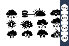 Cloud Computing Icon For UI Design Product Image 1
