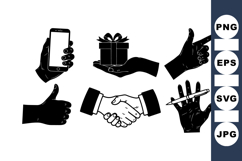 Hand Gesture Icons For Business Use Product Image 1