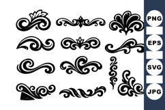 Elegant Vintage Swirl Border Vector Design Product Image 1