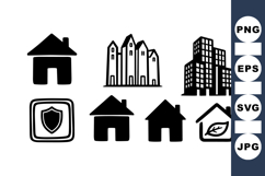 Hand Drawn House Icons For Real Estate Design Product Image 1