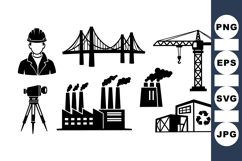 Industrial Construction Vector Icon Product Image 1