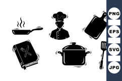 Hand Drawn Vintage Cooking Icon Illustration Product Image 1