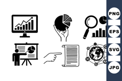Hand Drawn Marketing Analytics SVG Icons For Presentations Product Image 1