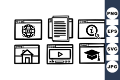 Hand Drawn Web Icons For UI And Print Product Image 1