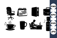 Professional Office Icons Vector For Workspaces Product Image 1