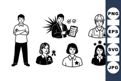 Professional People Icon Clipart For Business Use Product Image 1