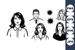 Hand Drawn Business Avatar Portrait Illustration Product Image 1