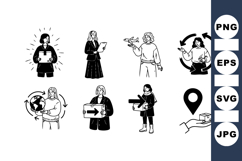 Hand Drawn Delivery Service Icons Illustration Product Image 1