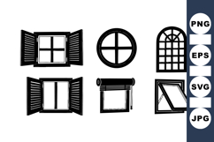 Vintage Hand Drawn Window Illustration Product Image 1