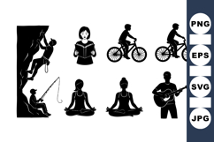 Outdoor Silhouette SVG For Crafts Product Image 1