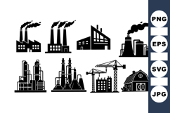 Industrial Factory Icons for Construction Design Product Image 1