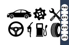 Editable Car Repair Tools Svg Icon Product Image 1