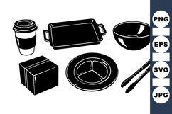 Kitchen Serveware Vector For Menu Design Product Image 1