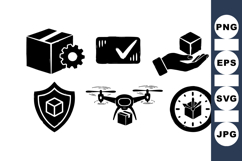 Hand Drawn Logistics Delivery Icon Product Image 1