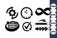 Reload and Progress Icons Vector for UI Product Image 1