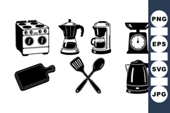 Retro Kitchen Appliance Clipart for Crafts Product Image 1