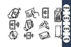 Hand Drawn Payment Icon For Finance Graphics Product Image 1