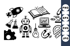 Hand Drawn Science Icon For Education Use Product Image 1