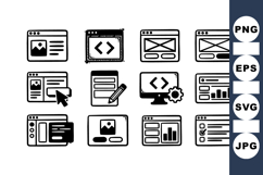 Hand Drawn Website Interface Icons For UI Design Product Image 1