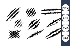 Vector Claw Marks Illustration Design Elements Product Image 1