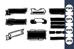 Hand Drawn Grunge Label and Banner Graphic Product Image 1