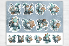 Christmas. Print &amp; Cut Stickers PNG / Gnome Product Image 2