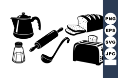 Kitchen Utensils Bread Rolling Pin Toaster Product Image 1